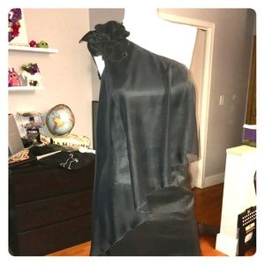 Jessica McClintock One Shoulder Cocktail Dress